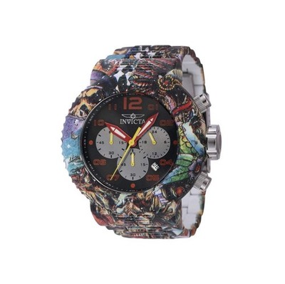 Invicta 43234 Watch Pro Diver Silver Black Dial Aqua Plated Bracelet