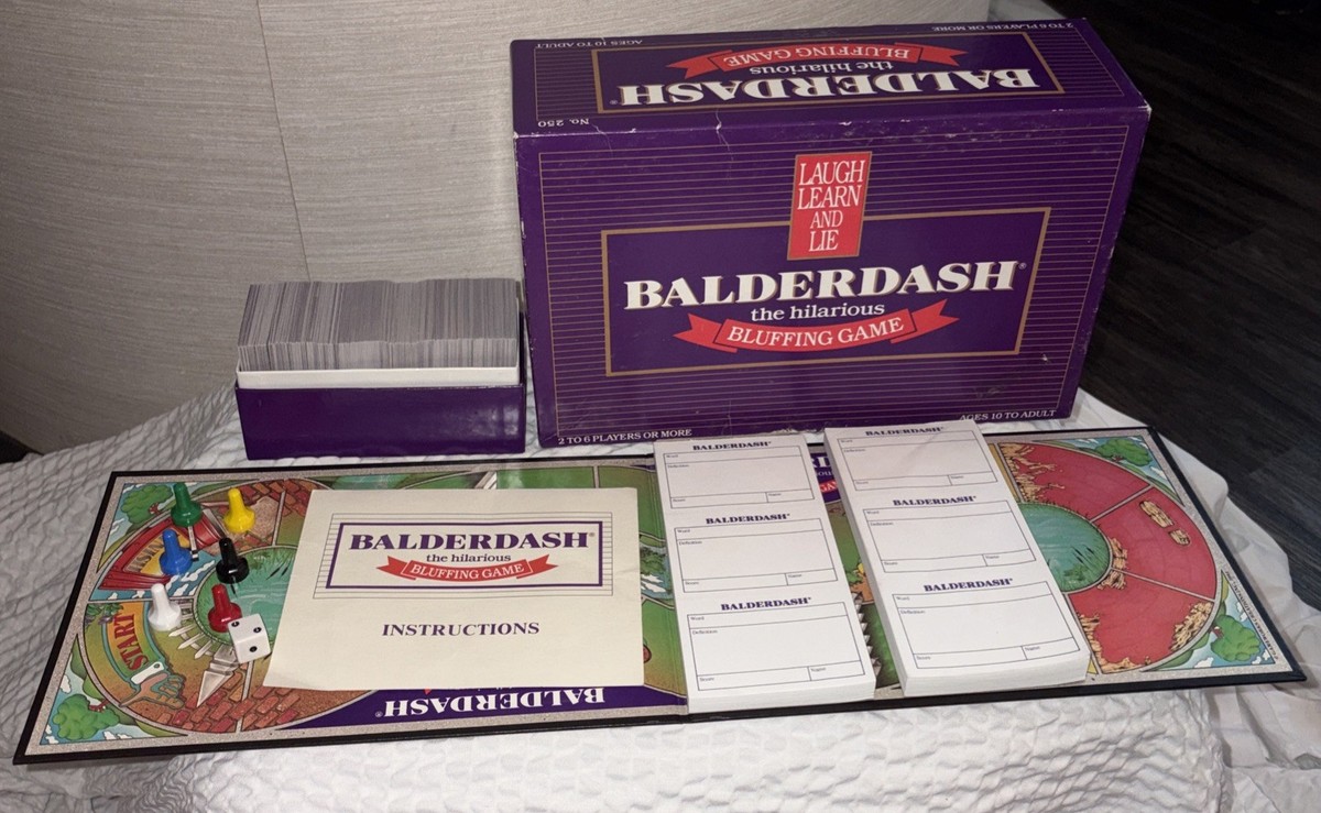 Balderdash Board Game Vintage 1984 Hilarious Bluffing Game