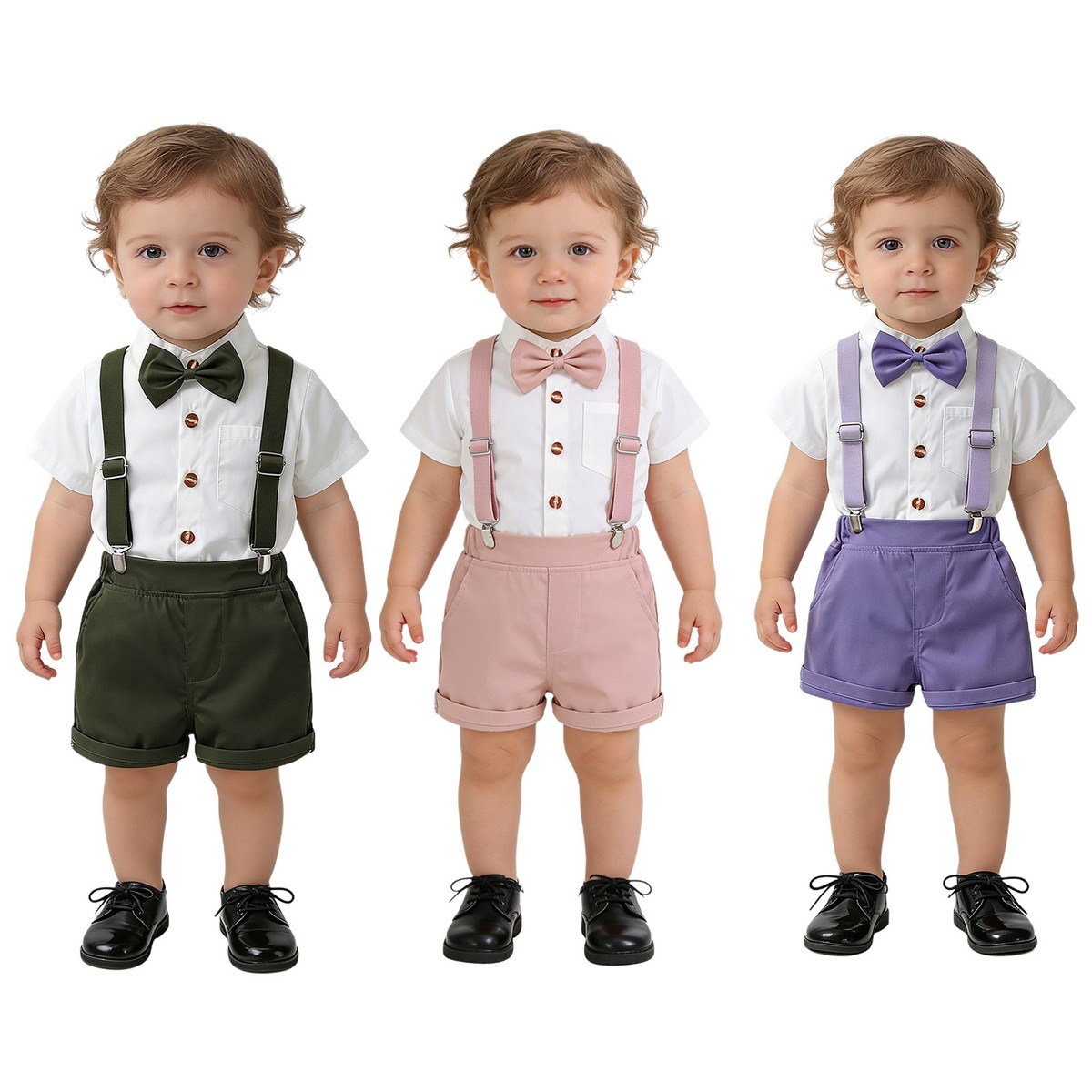 Conjunto de cumpleaños para niños pequeños traje de banquete pajarita ceremonia boda eventos