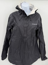 Patagonia Torrentshell H2No Rain Jacket Womens Size XL Black Waterproof Hooded