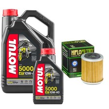 YZ400 4T Motul 5000 10w40 5L Oil Filter Kit Yamaha YZ 400 1999 8.05 per litre