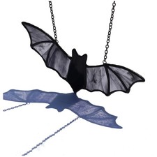 Elegant Stained Glass Bat Decoration