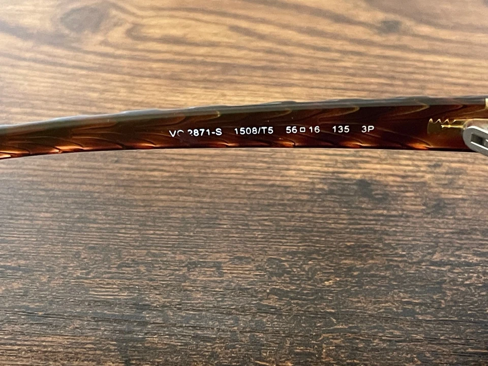 Gafas de sol polarizadas Vogue para mujer marrón concha de tortuga monturas solo 56-16-135 mm Foto 2 de 4