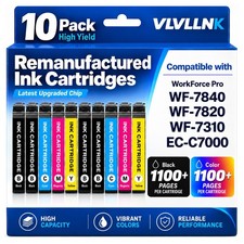 Epson 812XL ink cartridge replacement 10 pack Workforce Pro printer