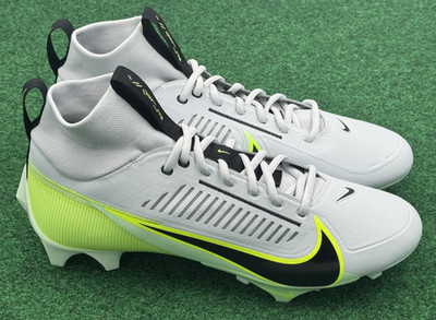 Nike Vapor Edge Pro 360 2 Football Cleats Platinum Volt DA5456-004 Men's Size 13