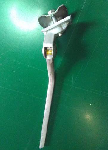 Bike Kickstand Center Mount 12.5 in. Nuvo KC21aa Silver Vintage