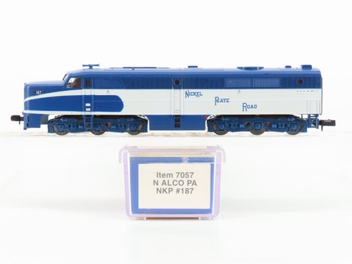 Escala N realista 7057 NKP placa de níquel carretera Alco PA diésel loco #187 | Condition: Used