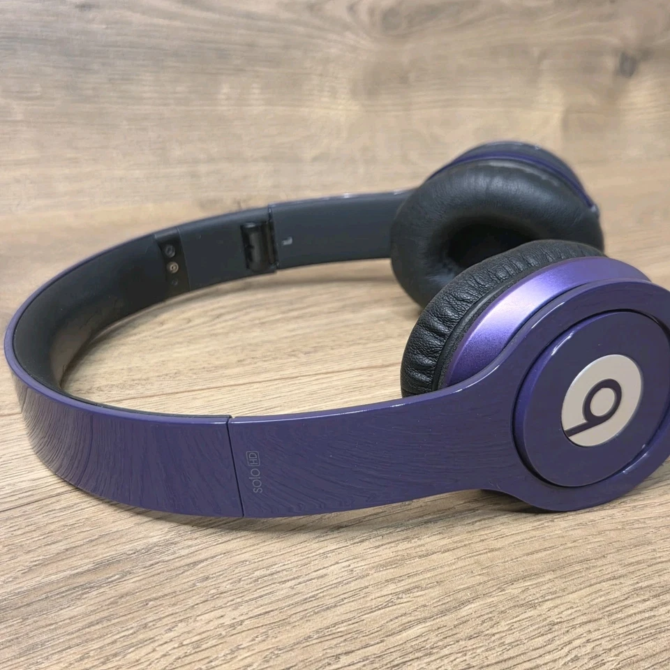 Beats Solo HD проводные наушники фиолетовый с чехлом кабель iPhone адаптер - Изображение 2 из 4