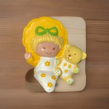 Vintage Strawberry Shortcake Butter Cookie with her pet, Jelly Bear Figure