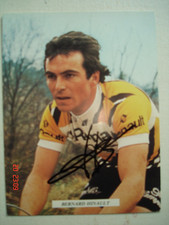 Cyclisme carte Bernard HINAULT signée/autographe Renault gitane Campagnolo  1978