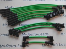 LIME GREEN 8MM PERFORMANCE HT LEADS FITS JAGUAR DAIMLER V12 SERIES 3 HE XJ12 XJ6