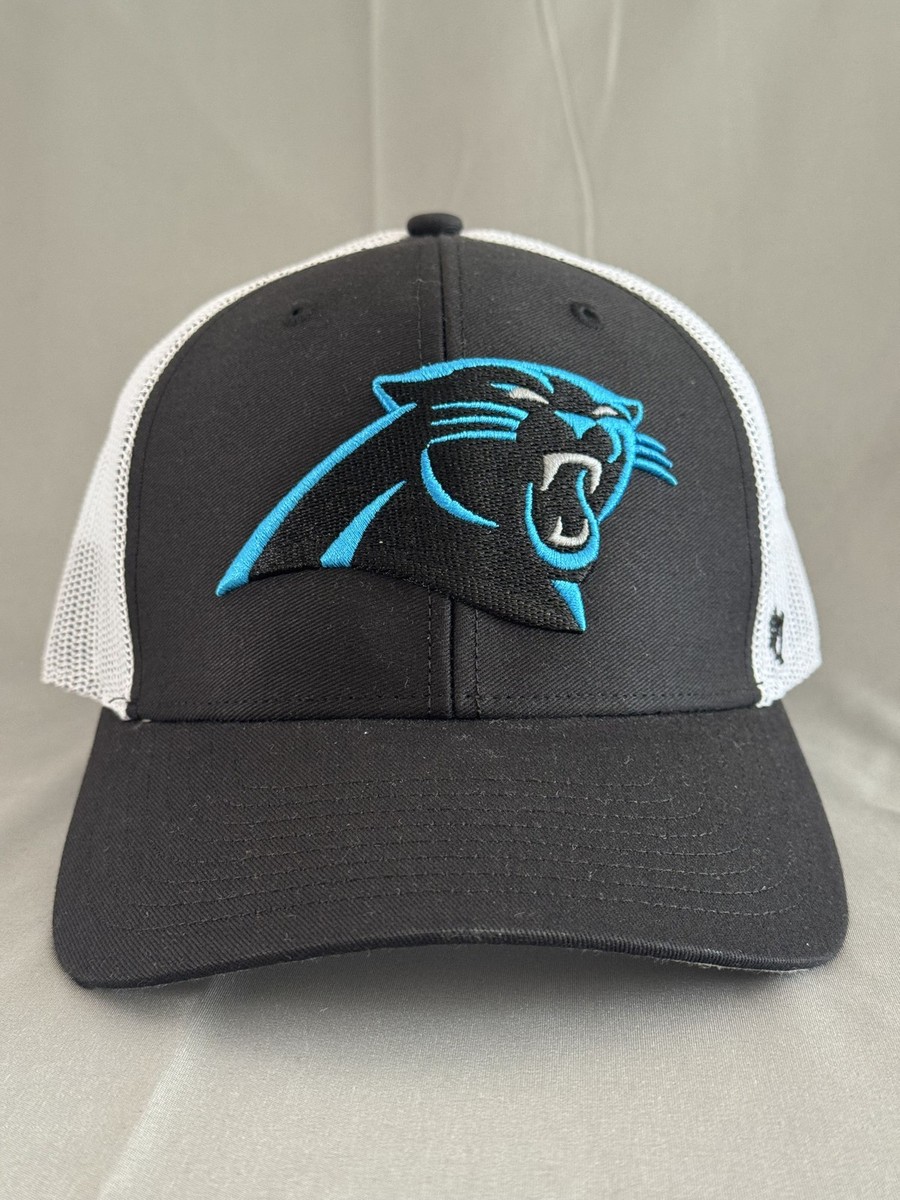 '47 Brand Carolina Panthers Trucker Hat Black White Blue NFL