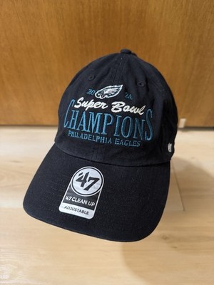 Philadelphia Eagles '47 Super Bowl LIX Champions Clean Up Adjustable Hat - Black