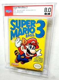 SUPER MARIO BROS 3 Nintendo NES 1990 gioco completo di scatola WATA PSA 8.0 abbinato!
