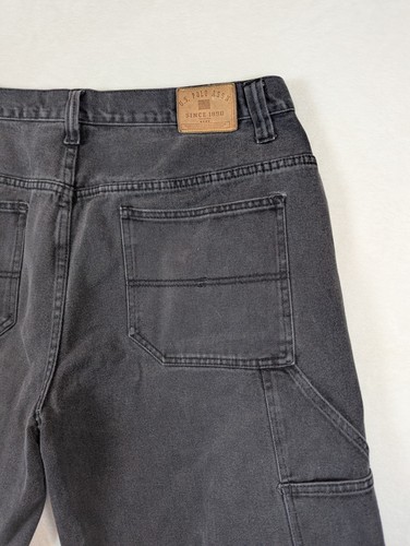 VTG US Polo Assn. Carpenter Jean Shorts Black Denim Men’s Size 40 - Picture 11 of 11
