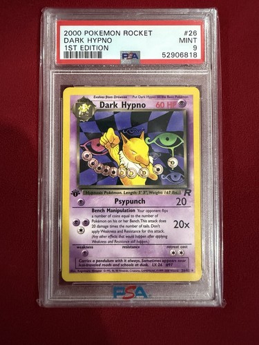 Dark Hypno (1st Edition) graded PSA 9 for sale on eBay