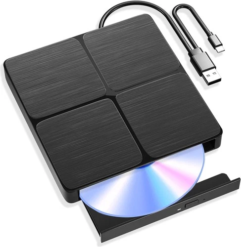 External Blu Ray Drive - Blueray/DVD for PC，USB3.0 & Type C... 