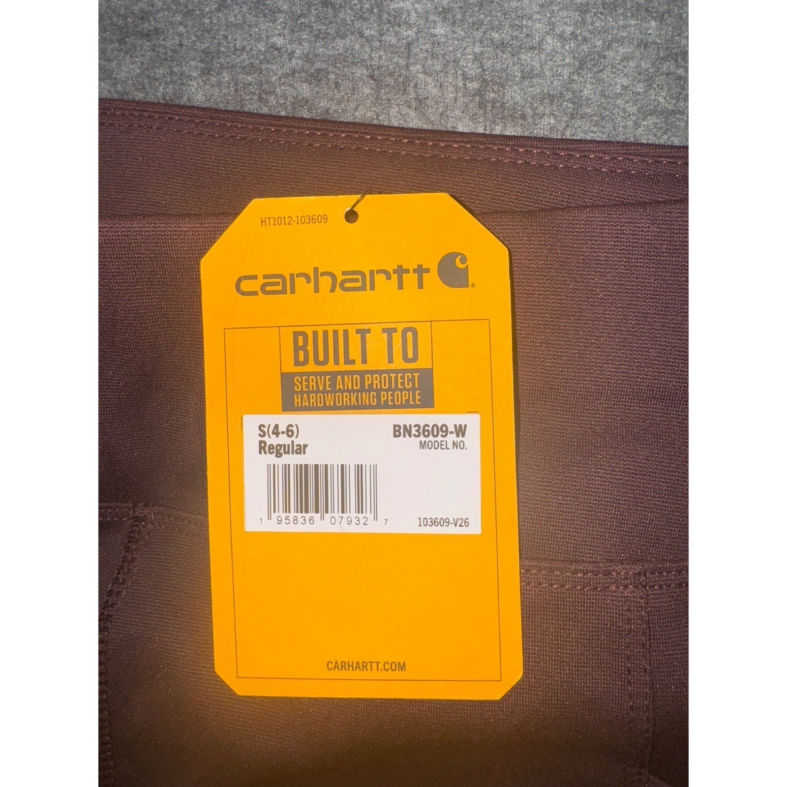 Carhartt FORCE Fitted Lightweight Utility Legging Womens Small 4-6 Burgundy NEW thumbnail 3