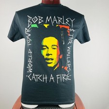 Bob Marley  The Wailers Catch A Fire World Tour Med T-Shirt Shirt NWT