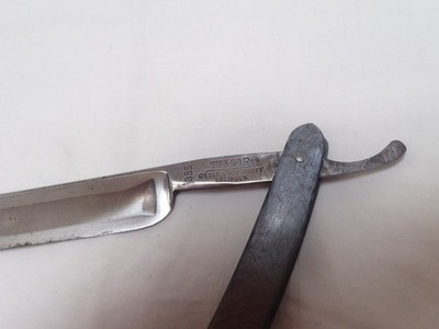 Vintage TIMOR 335 Solingen Straight Razor Giesen & Forsthoff Greek Importer Stam