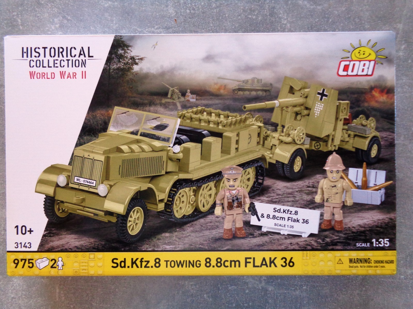 Cobi 3143 1:35 Sd.kfz.8 Towing 8.8 Cm Flak 36 - Bild 3