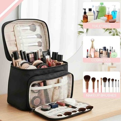 Kosmetiktasche Damen Waterproof Make-Up Tasche Reise Organizer Mit Tragegriff