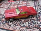 Corgi Juniors Mercury Cougar XR7 Whizzwheels Fire Chief Red Vintage Toy Car