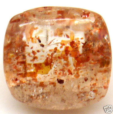 Rare!! 4.3 cts Square Cab 9.8x9.4 mm African Sunstone - Bild 1 von 1