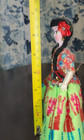 Handmade Mexican Girl Wooden Doll (6 inch) with wooden base & ceramic bowl — photo 8