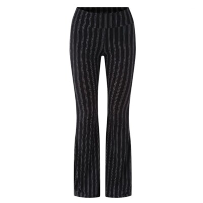 No Boundaries Pull on Flare Pants XXL 20 New with Tags Black Pin Stripe Stretch