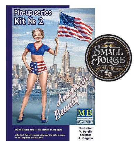 Master Box MB24002, BETTY: American Beauty.Pin Up Series Kit # 2. Scale 1:24.NEW - Bild 1 von 3