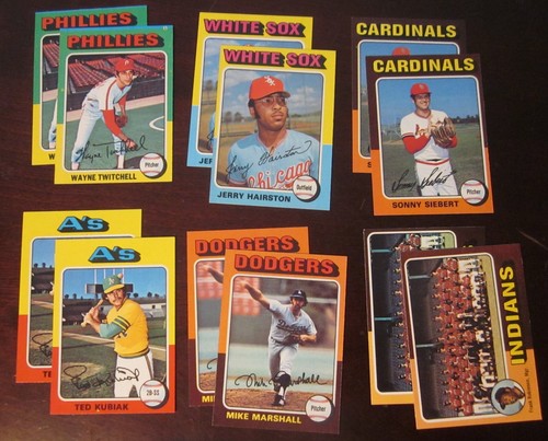 Topps Baseball 1975 - Elige terminar tu conjunto - (#250-499) casi nuevo casi nuevo/como nuevo - Imagen 78 de 244