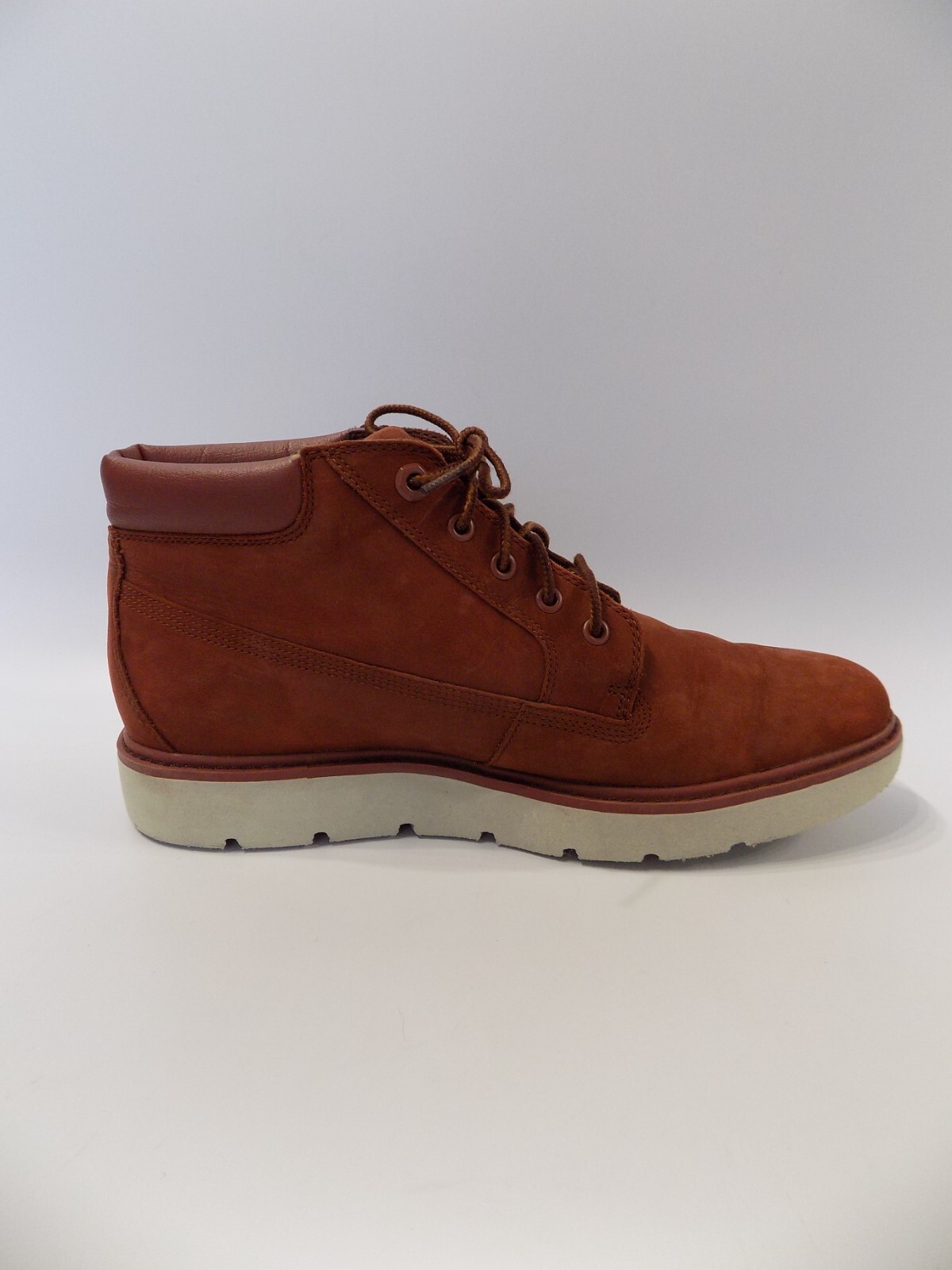 SAOLA Stivali stringati Timberland taglia 7 5 donna rosso pelle nabuk tacco basso suola grossa