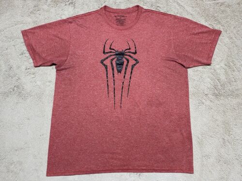 Vintage The Amazing Spiderman Mens XL Red Movie Promo Tee 00s Marvel RARE Adult - Picture 1 of 10