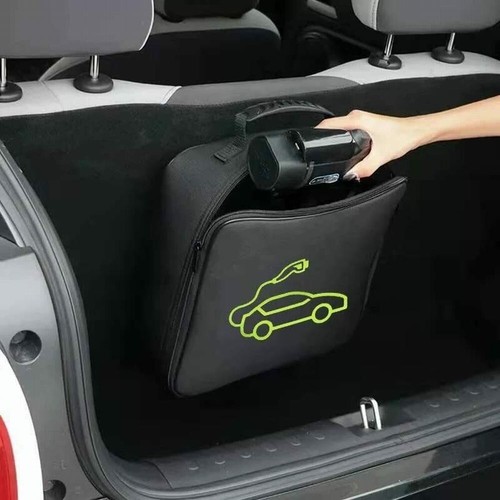 Borsa Portacavi Ricarica Auto Ignifuga Versatile per Organizzazione Auto - Photo 2/12