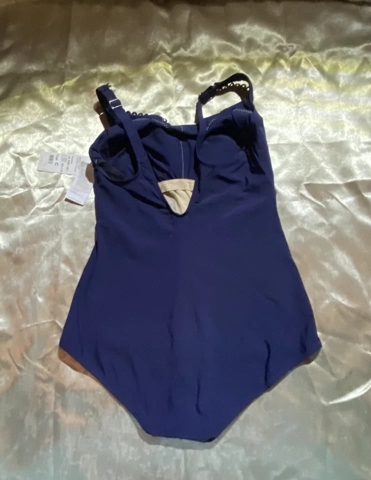 Traje de baño Anita Care AZUL BLANCO de una pieza, copa US 22 C Floridian L8 nuevo con etiquetas Foto 4 de 4