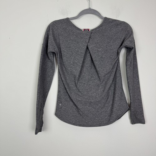 Ivivva By Lululemon Girls Gray Long Sleeve Athletic Top Size 10 - Picture 3 of 5