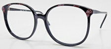 1980s Eyeglasses Model TONI Color 091 Black with Purple 54-20-140 NEW