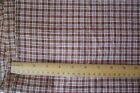 1800's Antique Brown Gingham Quilt or Dress weight Fabric
