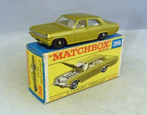 Lesney Matchbox Toys MB36c Opel Diplomat F Box