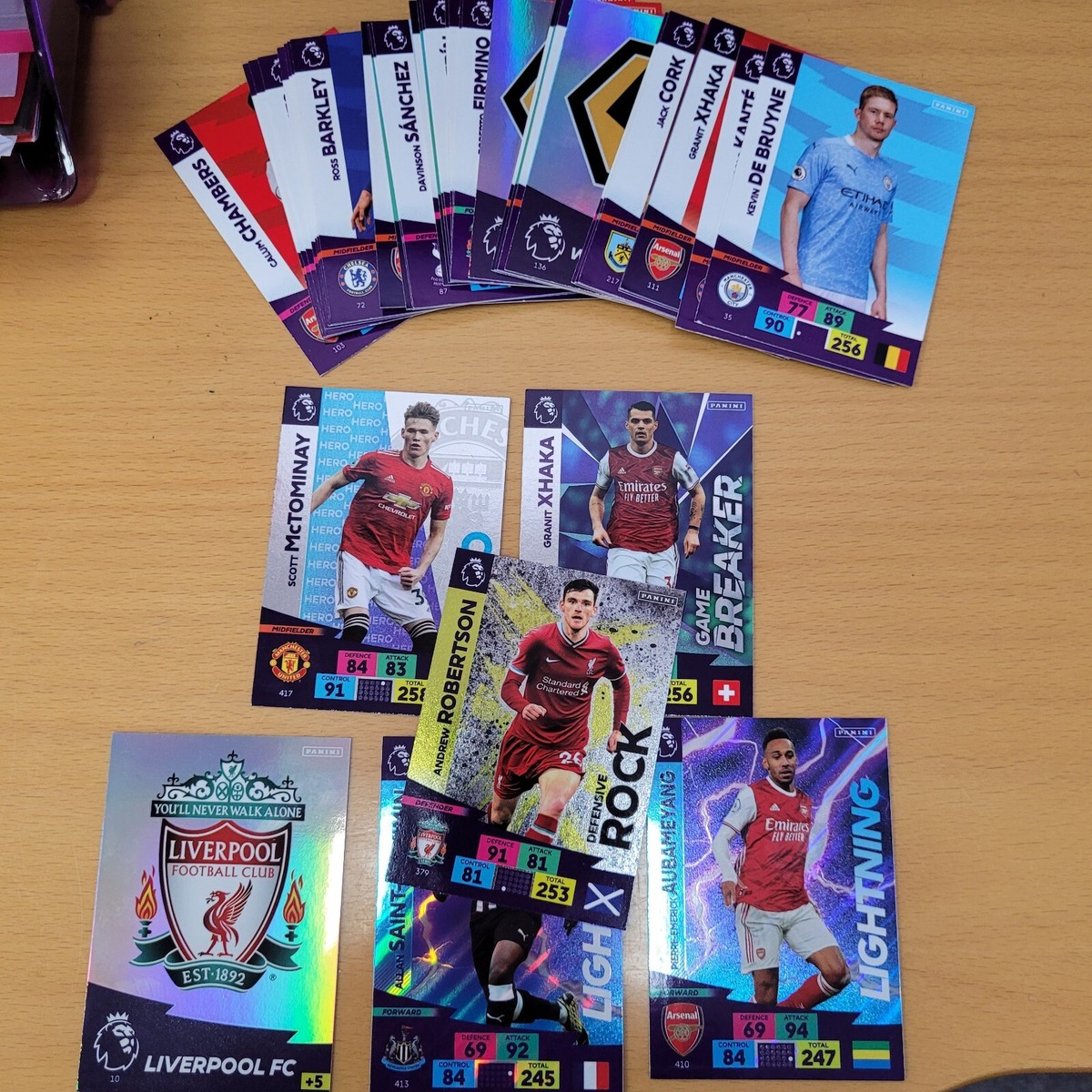 Adrenalyn XL Panini Premier League 2020/21 40 cards In Total