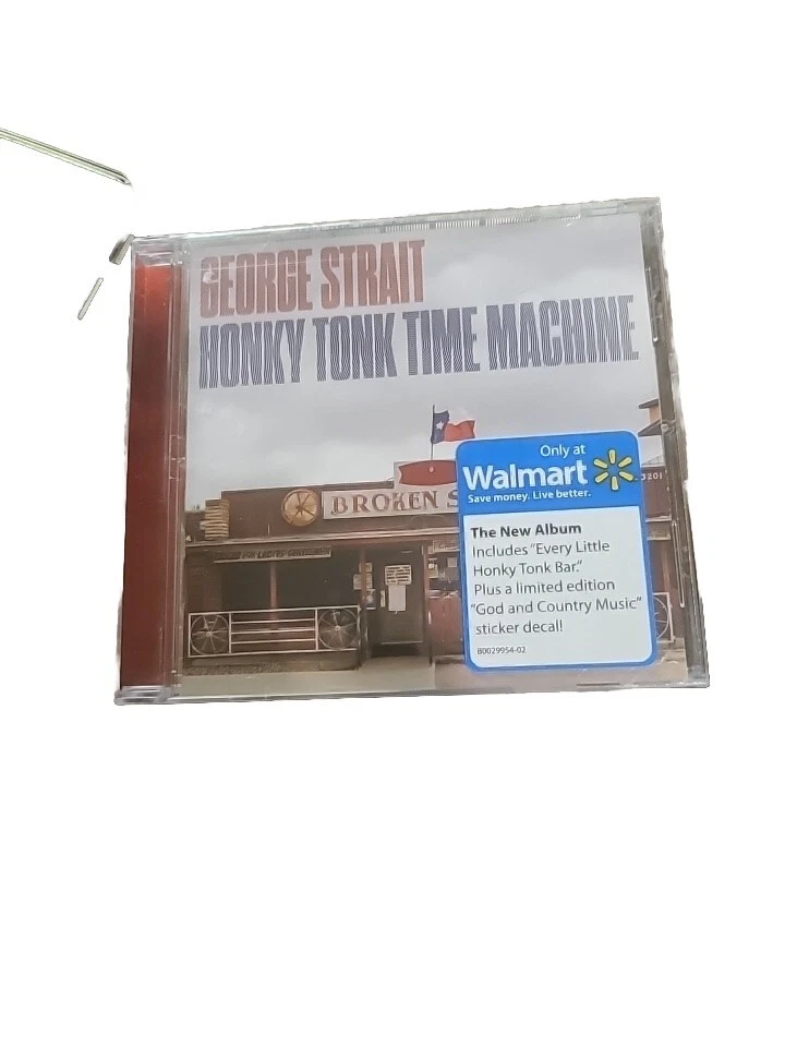 GEORGE STRAIT Honky Tonk Time Machine 2019 MCA CD Decal WALMART NEW SEALED Foto 2 de 4