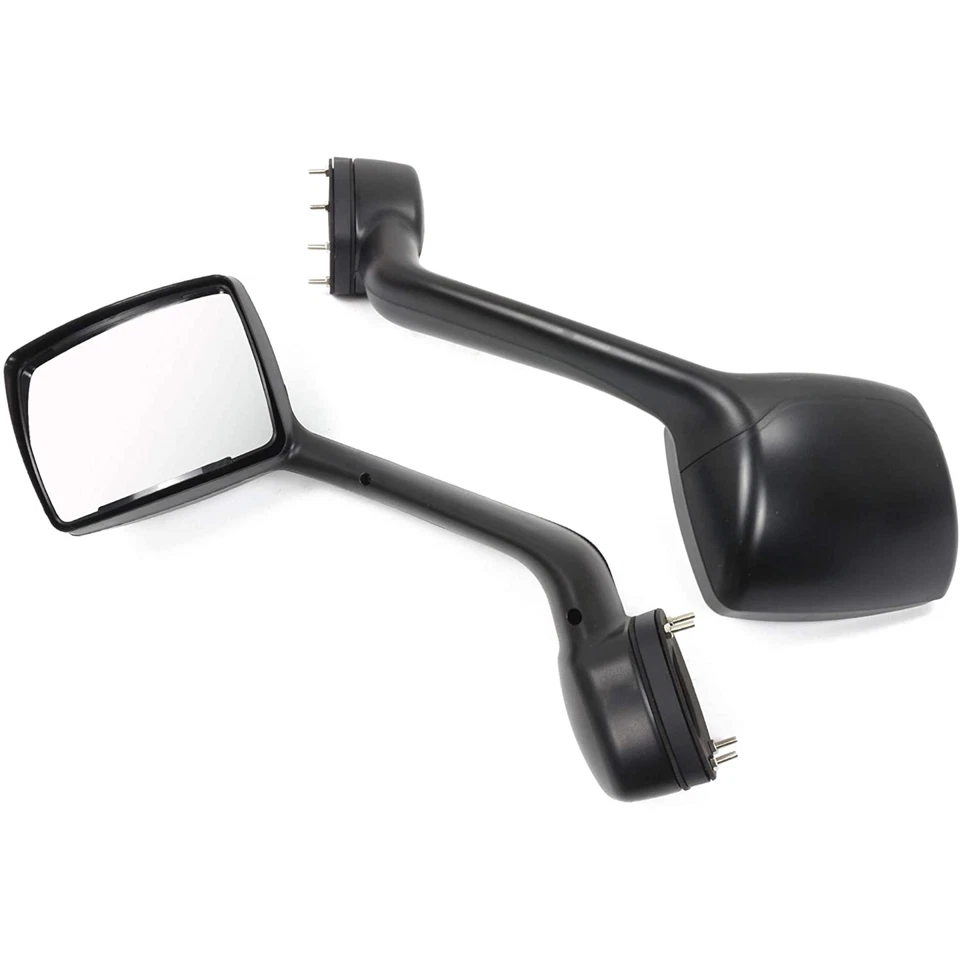 Par de espejos retrovisores con capucha negros lado izquierdo + derecho para Kenworth T680 Peterbilt 579 587 Foto 4 de 4