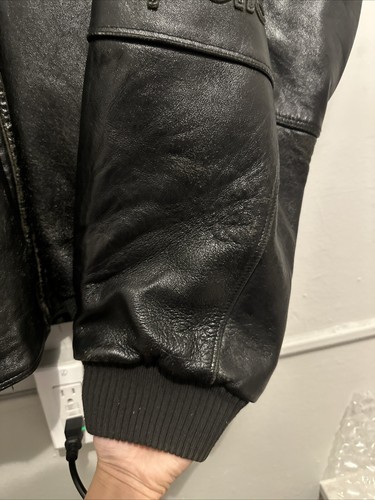 Vintage Pelle Pelle schwarze Lederjacke Herren Gr. 58 LESEN** - Bild 8 von 14