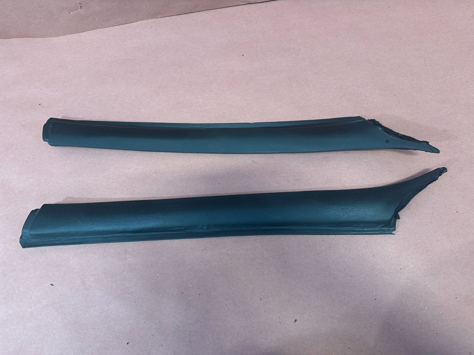 BMW E30 325e 325I Front Windshield A-Pillar Column Covers Black Pair OEM #87235
