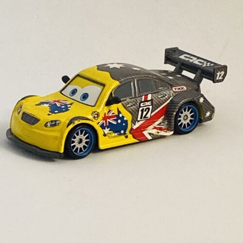 Carbon Racer Frosty Cars 2 TROC Racer #12 Disney Pixar 2016 Mattel Die Cast Car - Picture 3 of 24