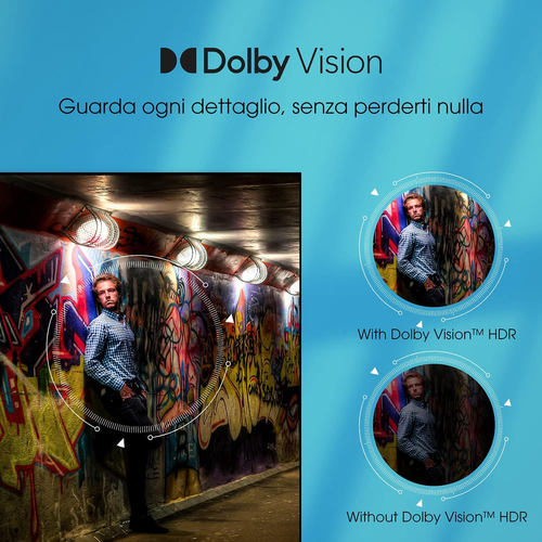Hisense 43" UHD 4K 2022 43A6FG, Smart TV VIDAA 5.0, HDR Dolby Vision, Controlli - Foto 3 di 11