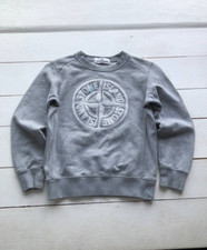 Felpa Stone Island Junior 8 anni 128 grigia bambini giovani vintage rara grande logo