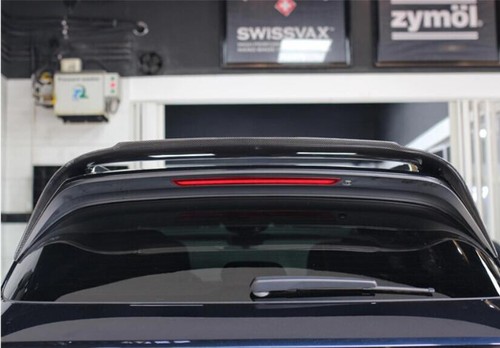 Real Carbon Fiber Car Rear Wing Trunk Lip Roof Spoiler For Porsche Cayenne 18-23 - Foto 10 di 12