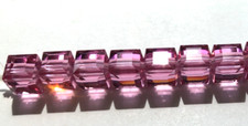 Swarovski Crystal Cubes 6mm 288 pcs Rose 5601